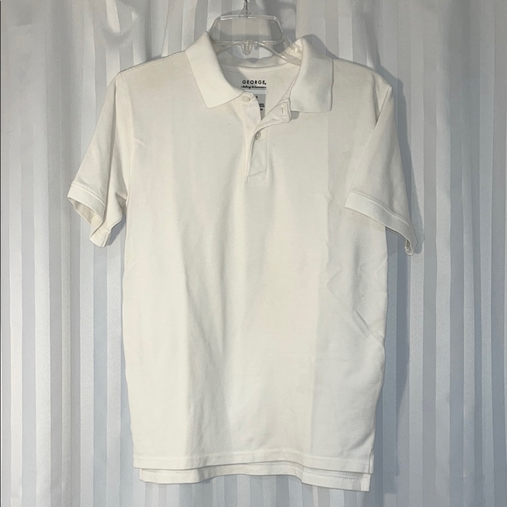George Boys White Polo-style Shirt